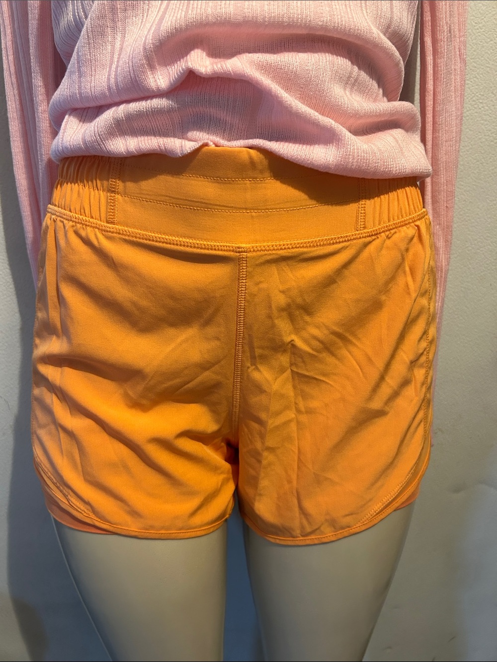 Mondetta Women's Athletic Shorts in Bright Orange